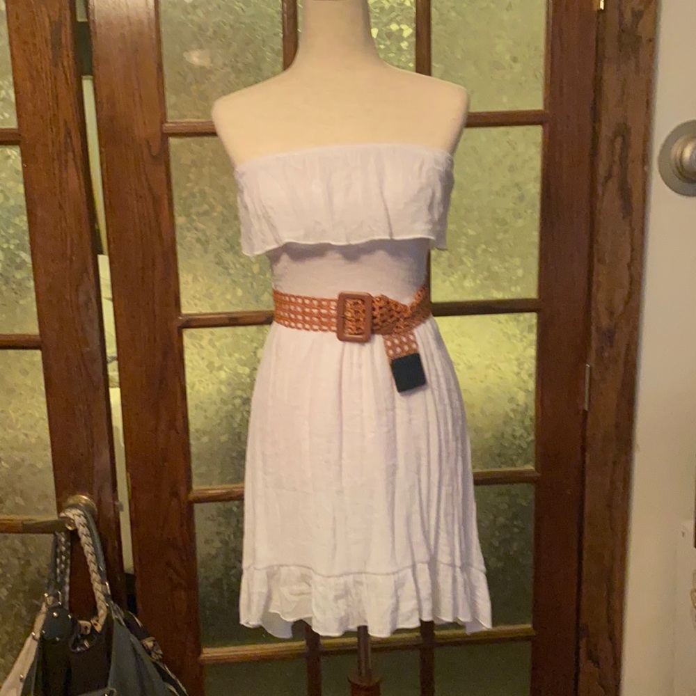 White tube dress size medium